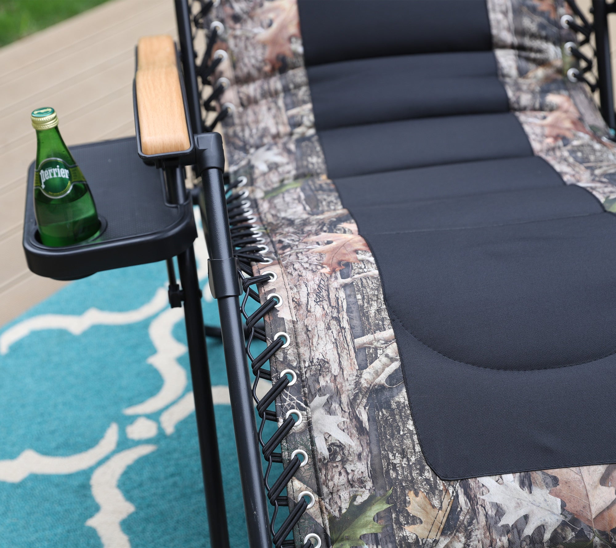 MF Studio XL Oversized Padded Zero Gravity Chair Folding Lounge Recliners With Cup Holder Camouflage