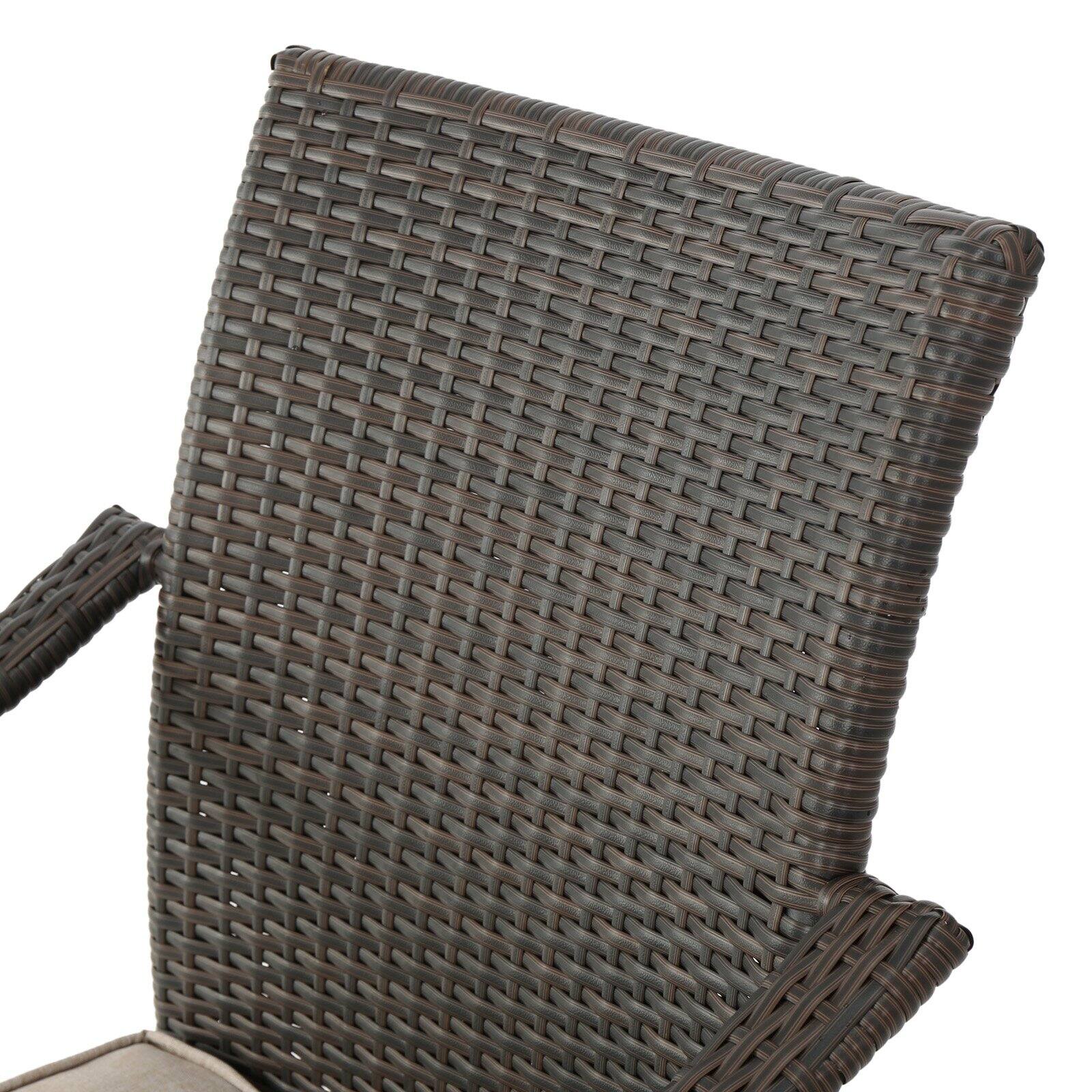 Solomon Wicker Stacking Chairs - Set of 4